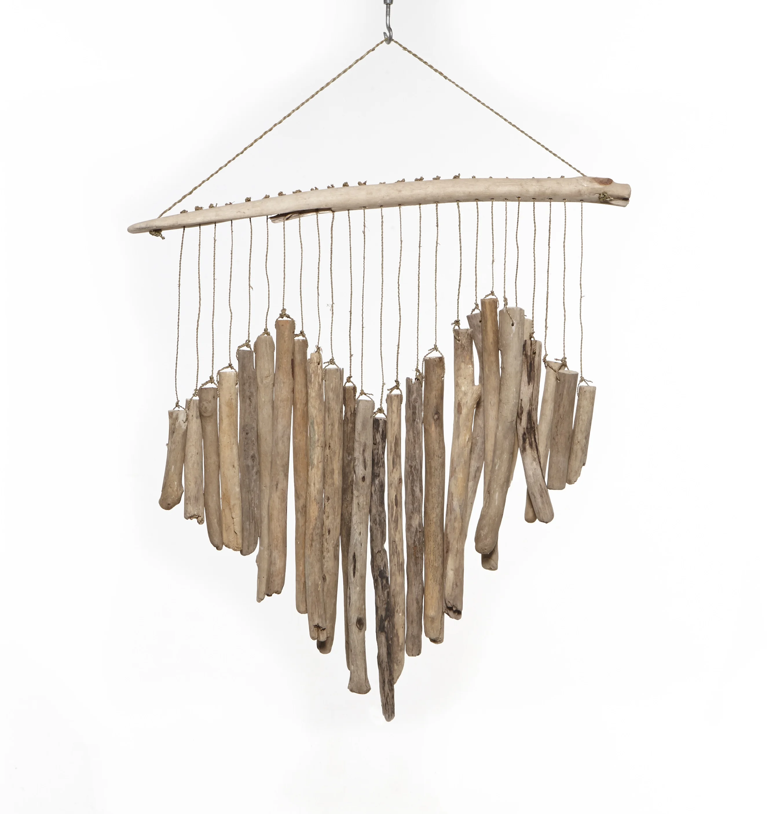 Handmade Eco-Friendly Hanging Composition of Hearts from Driftwood Pallets Wood Plastic Wall Cladding Composition