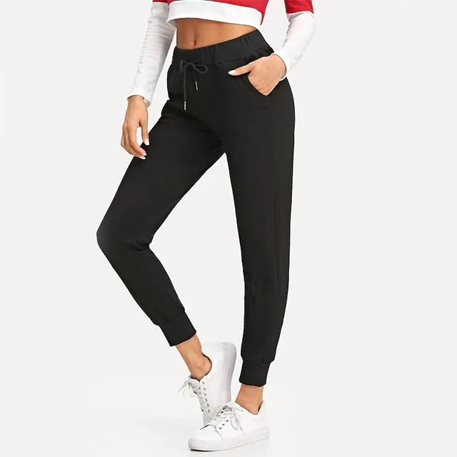 
Skinny training track workout gym jogger custom sweatpants women 