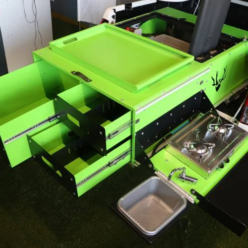 
High Quality - Aluminum 4x4 Camper Box Travel Pickup Truck Camping Kitchen Tool Box 