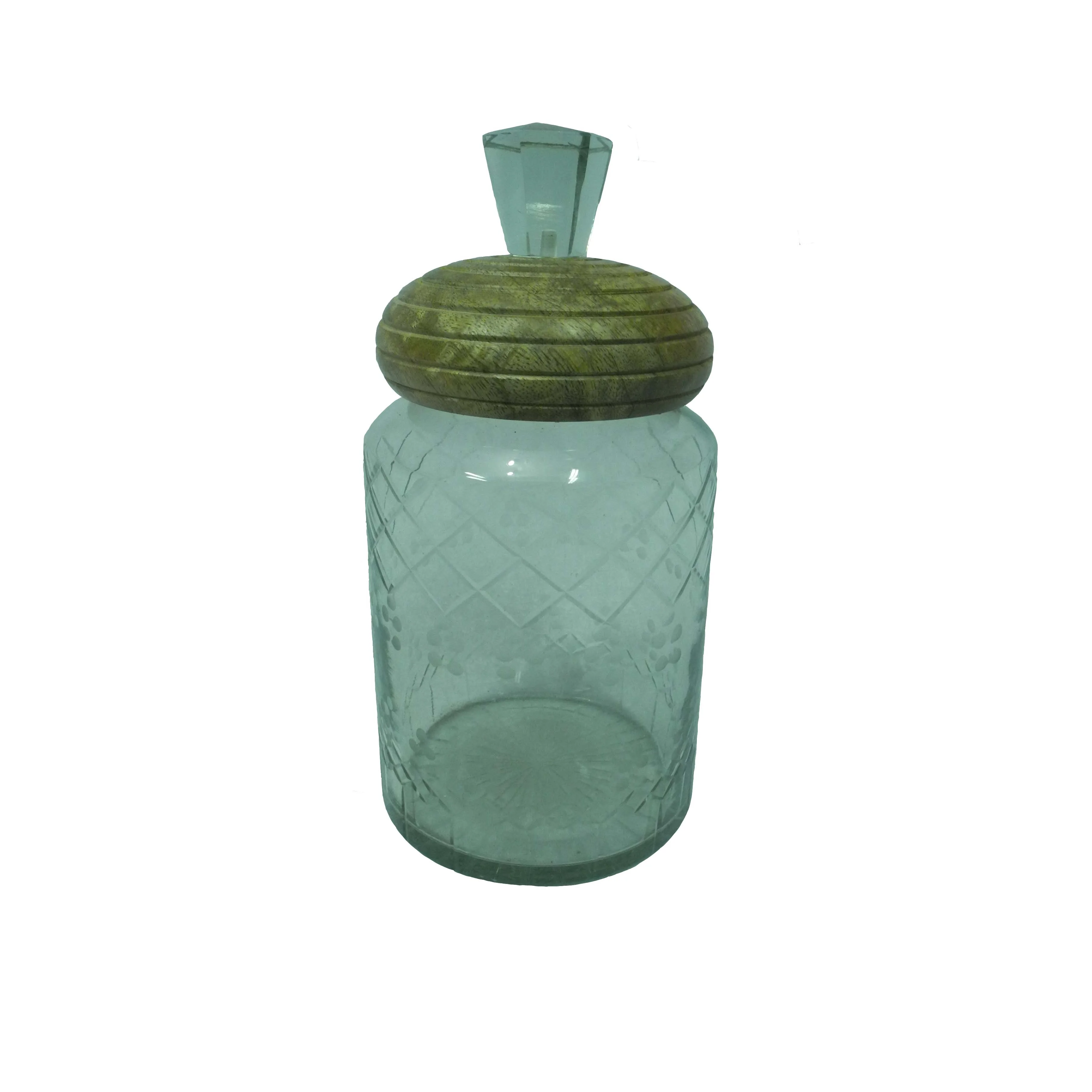Индийские дизайнерские туфли ручной работы стеклянная банка с завинчивающейся крышкой и сахара советников Президента украшения чай контейнер керамический кувшин со стеклянным