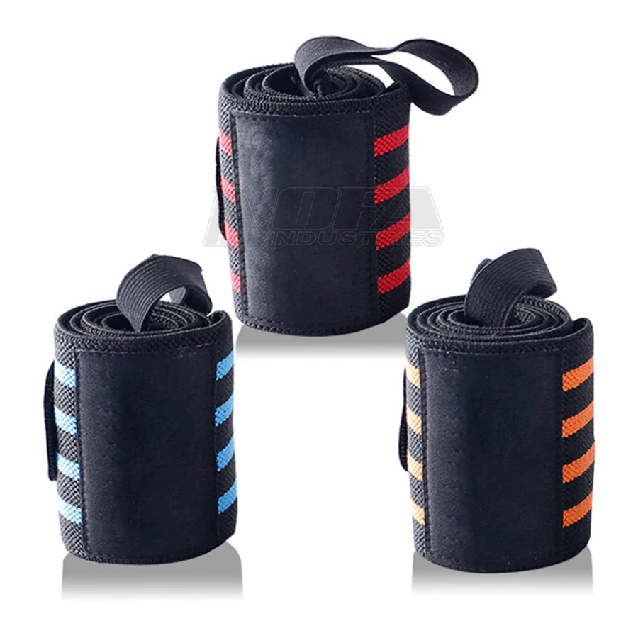 Low MOQ Wholesale price Good Quality Custom Power Weight Lifting Wrist Wraps Gym Bandage Straps
