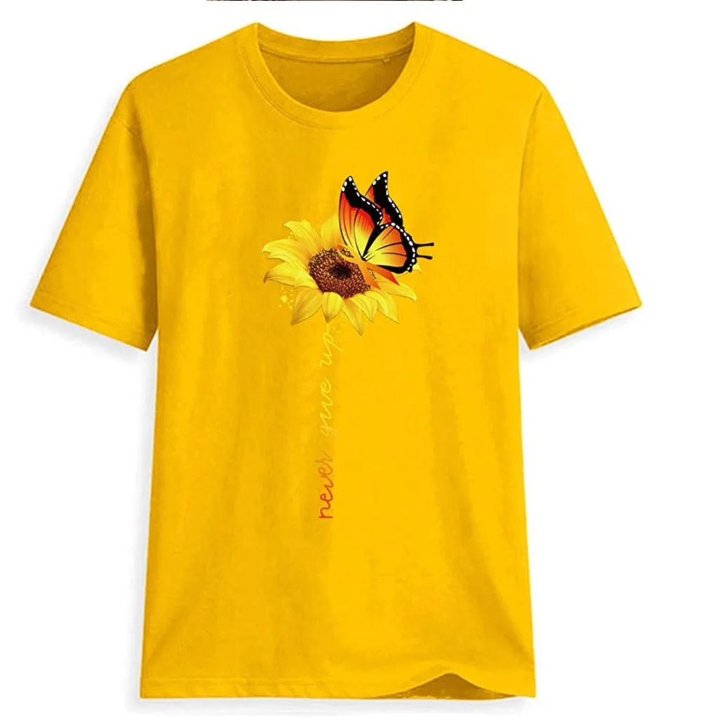 Оптовая продажа новый дизайн женская футболка с принтом разноцветная коротким рукавом из бангладеш