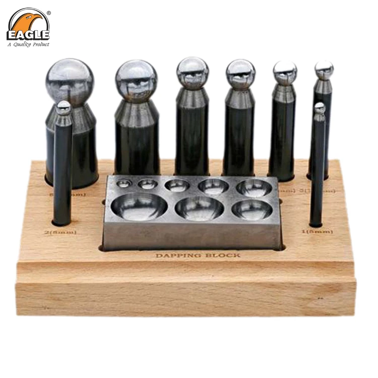 Jewellery Making Tools 9 Pcs Dapping Set
