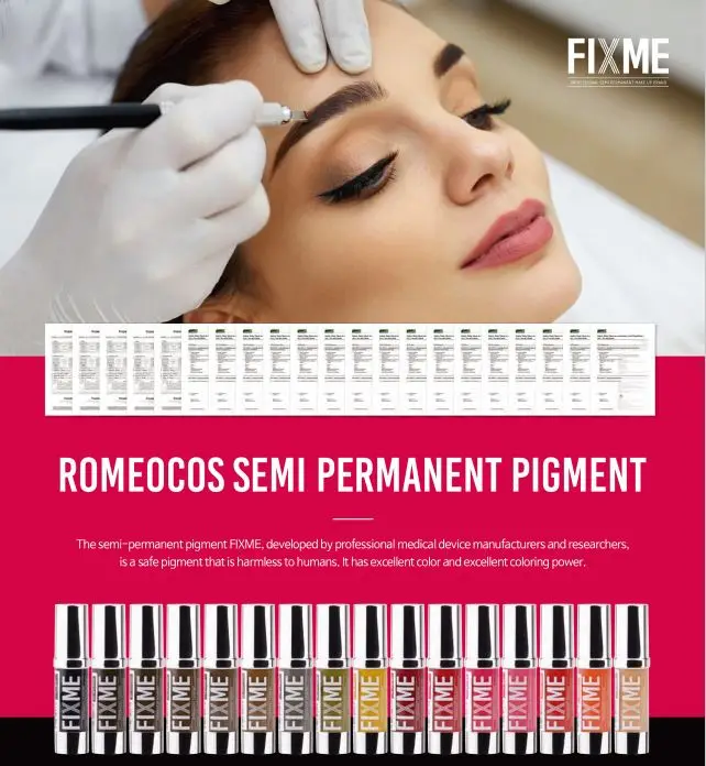 KOREA PMU FIXME Semi Permanent Micro Pigment for Microblading Machine Permanent Makeup Scalp Micropigmentation