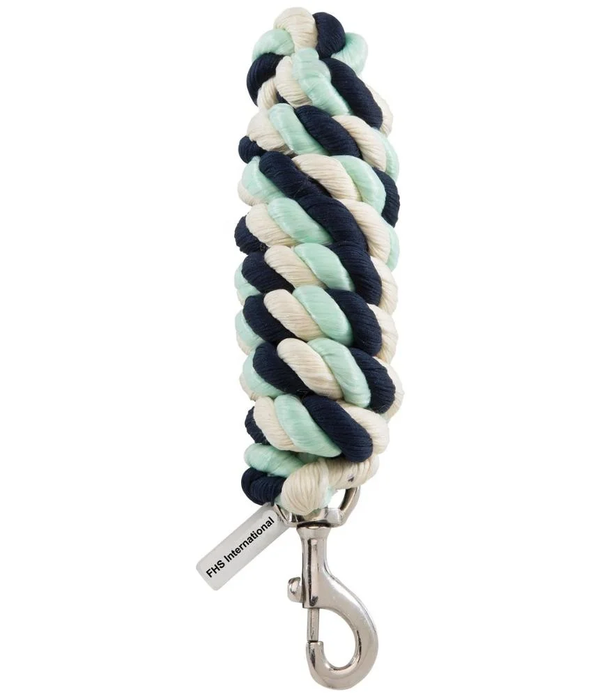 Ручной работы 2 10 метров (7 футов) полиэстер плетеный Конный свинцовый Канат с застежкой и яркой отделкой металлический крюк для верховой езды
