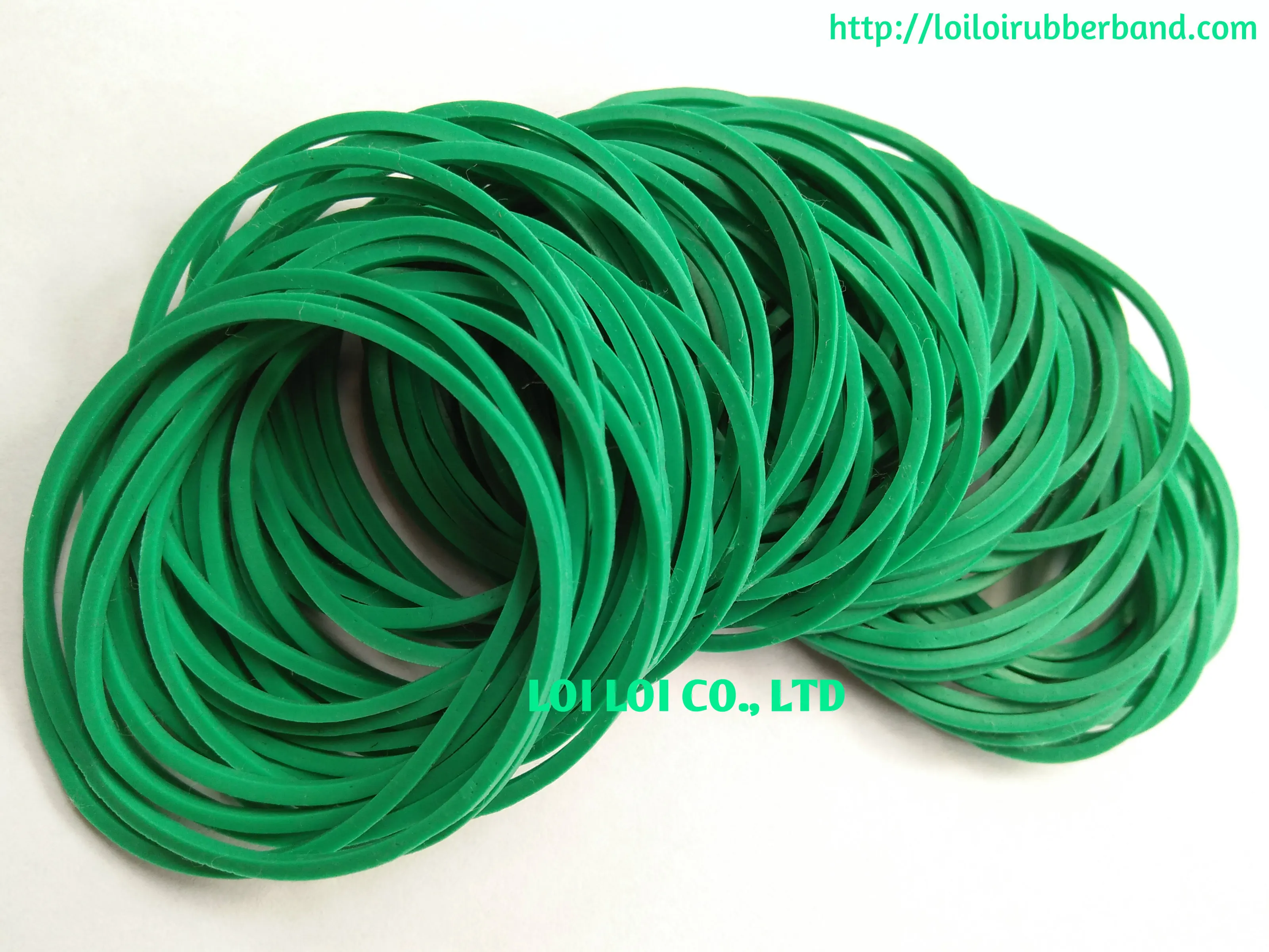 Quality Environmental Protection Natural Green rubber band made from 100% Vietnam Natural rubber high quality