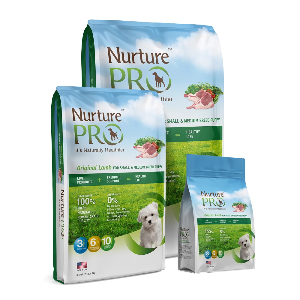 
Nurture Pro Brand USA Quality Small & Medium Breed Puppy Food High Vitamin Protein 26LB Original Lamb Dog Dry Food 