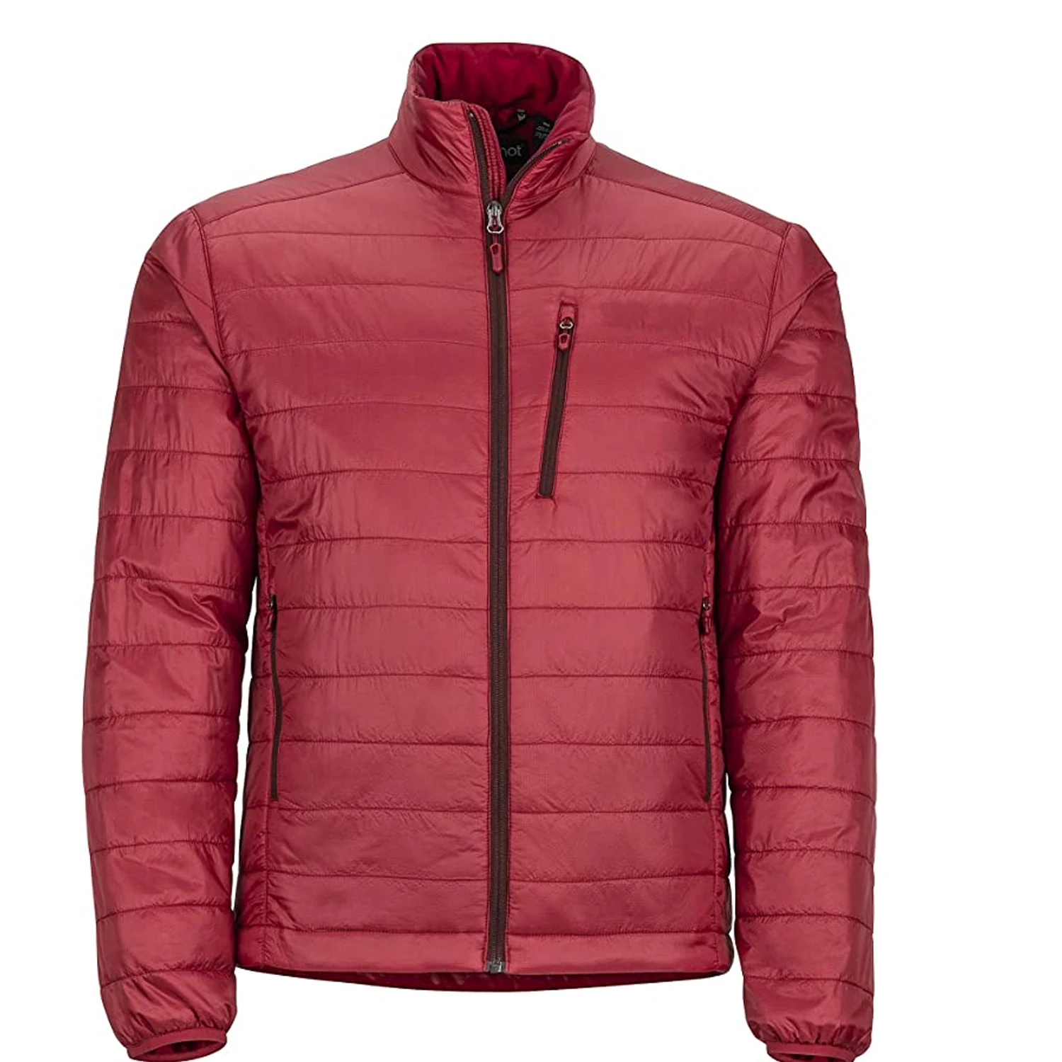  Новейший стиль низкая цена обычная бежевая мужская повседневная куртка-пуховик на молнии с длинным рукавом для зимы