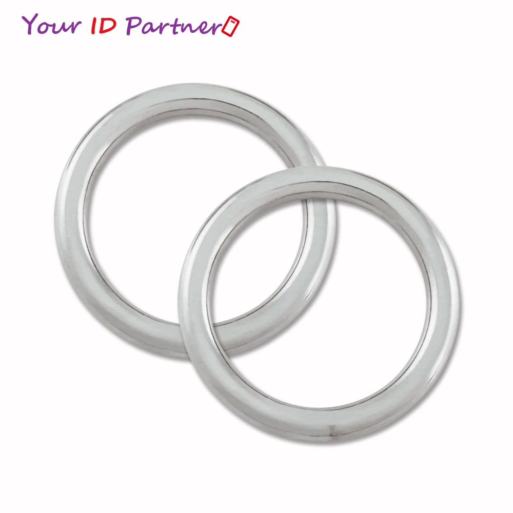 Size 4*25.4 Hardware Metal Seamless Sealing O / D Ring Could Not Open Stainless Steel Welding Rings For Bag, Boat, Ship