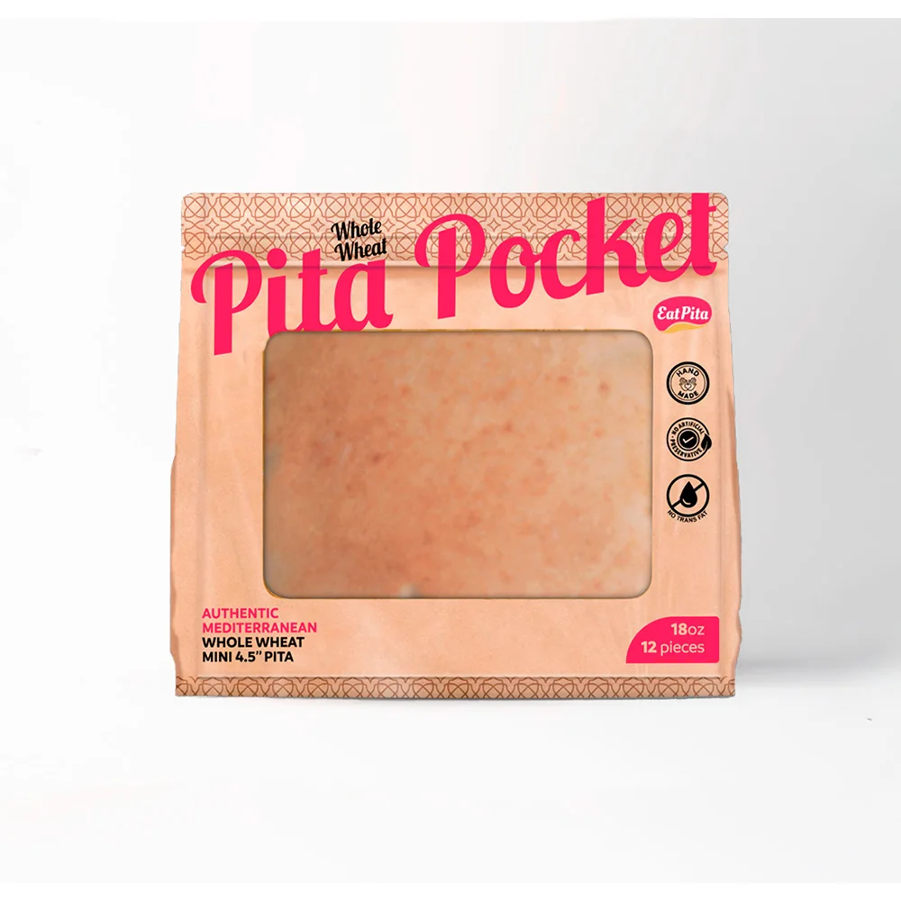 Eat Pita ручная работа оптовая продажа высококачественный запеченный карманный мини-Пита 4,5 дюйма цельная пшеница