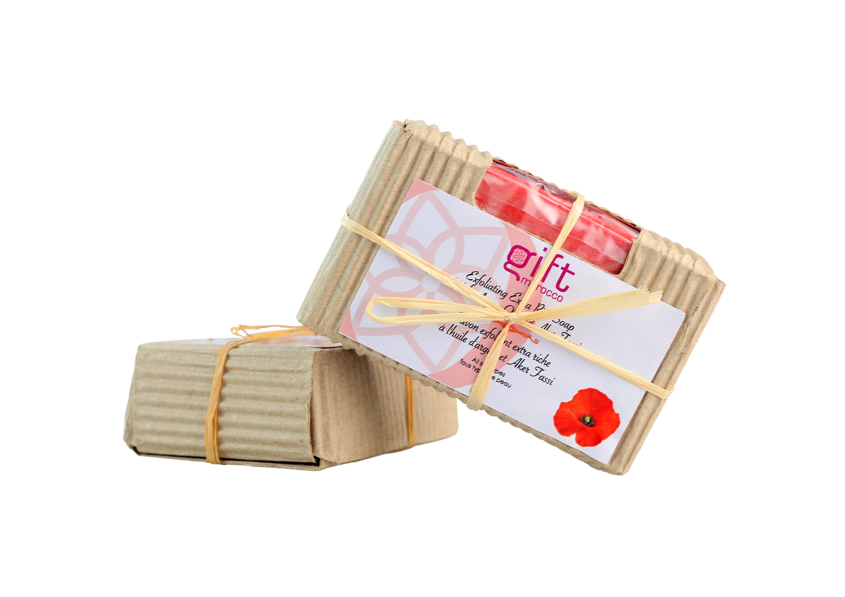 
Organic, Natural Hard Soaps with Argan oil, Saffron and poppy flower( Aker el Fassi) 