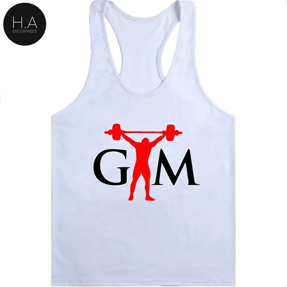2021 fashion Summer Print Cotton Bodybuilding Fitness Stringer Men Tank Top gyms Gorilla Wear Vest Undershirt Tank Tops