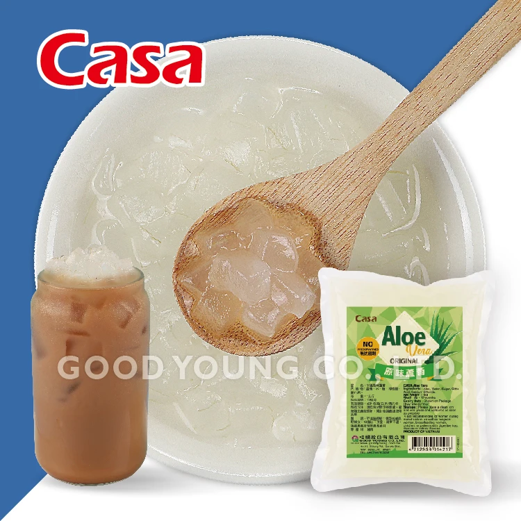 2022 CASA HALAL Certification Vietnam Viet Nam Aloe Vera Pulp Jelly Dice Cube With Good Young Bubble Tea Ingredients
