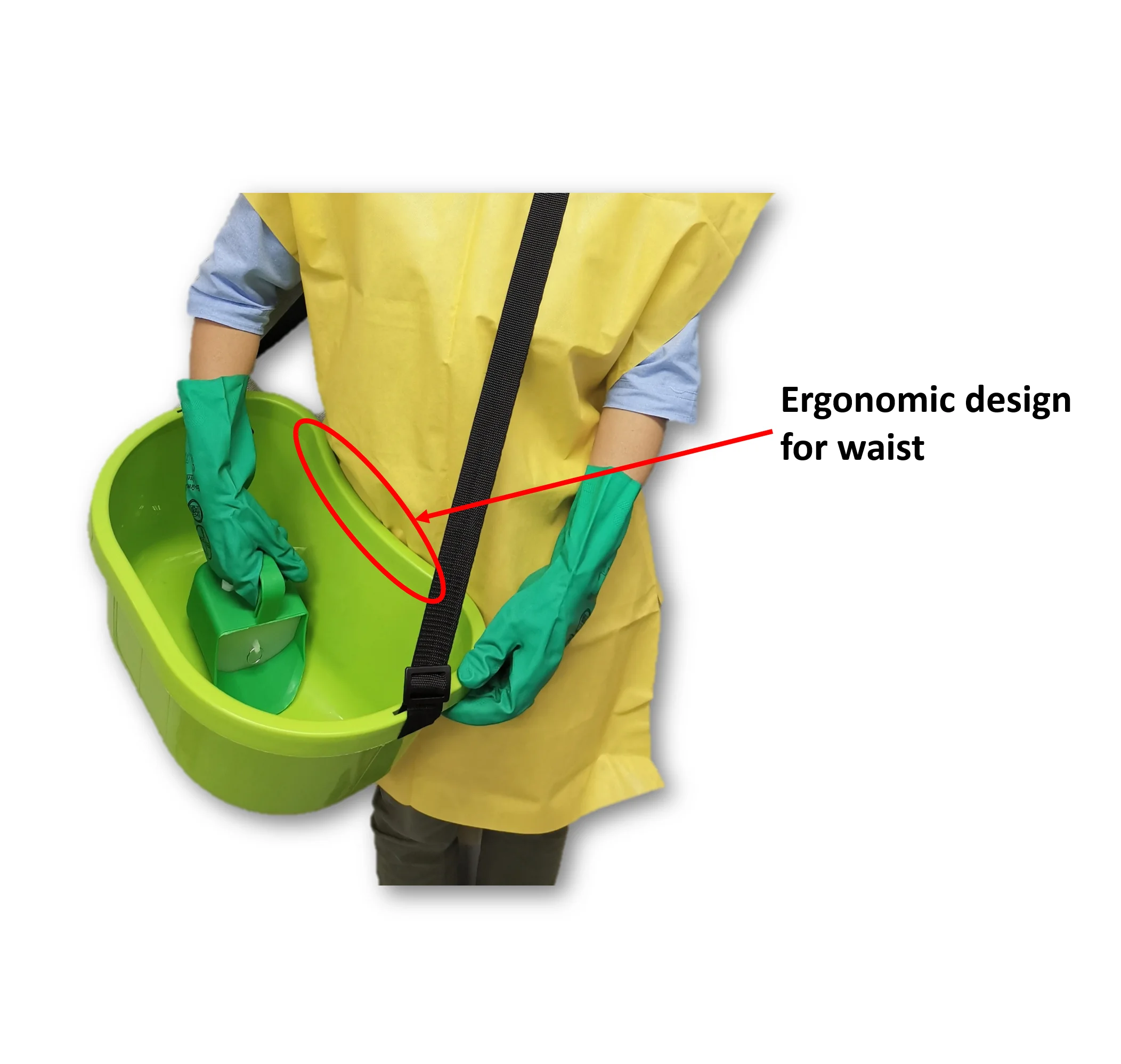 Multi-purpose Agricultural Carrying Bucket with shoulder strap, Capacity 12.7 Liters Comfortable Bucket for Gardening