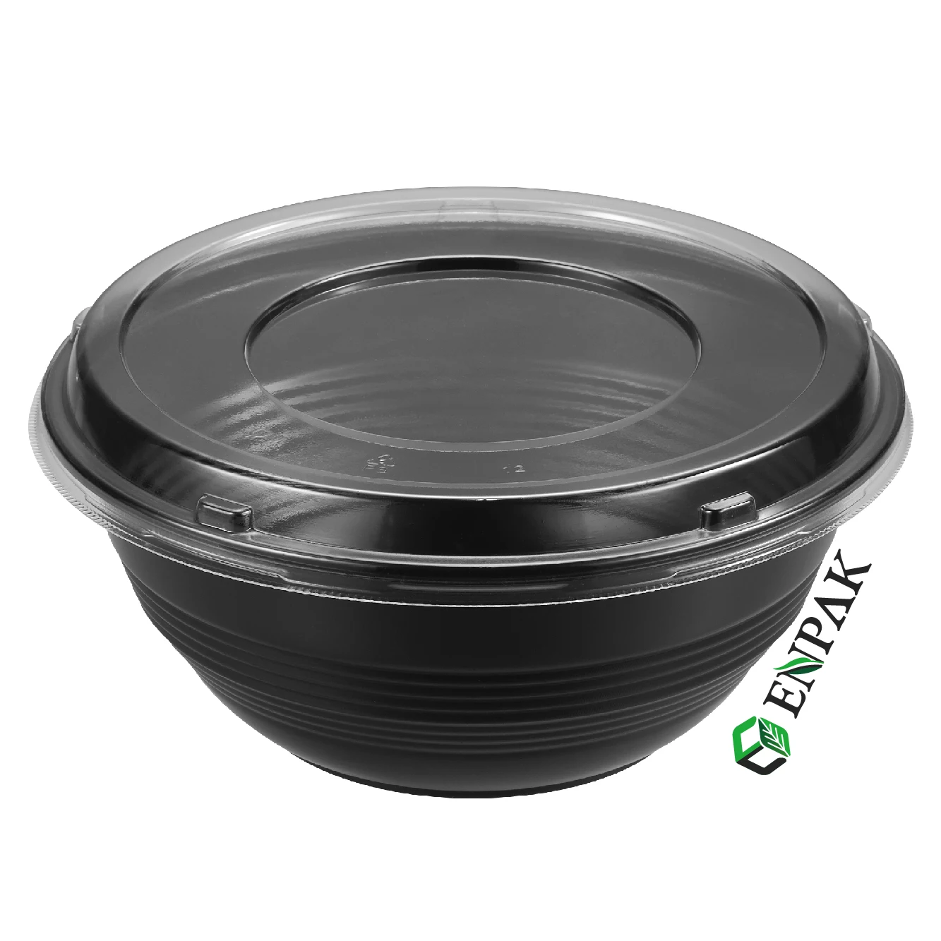 Heat Resistant Plastic Black Miso Soup Bowls for Restaurant
