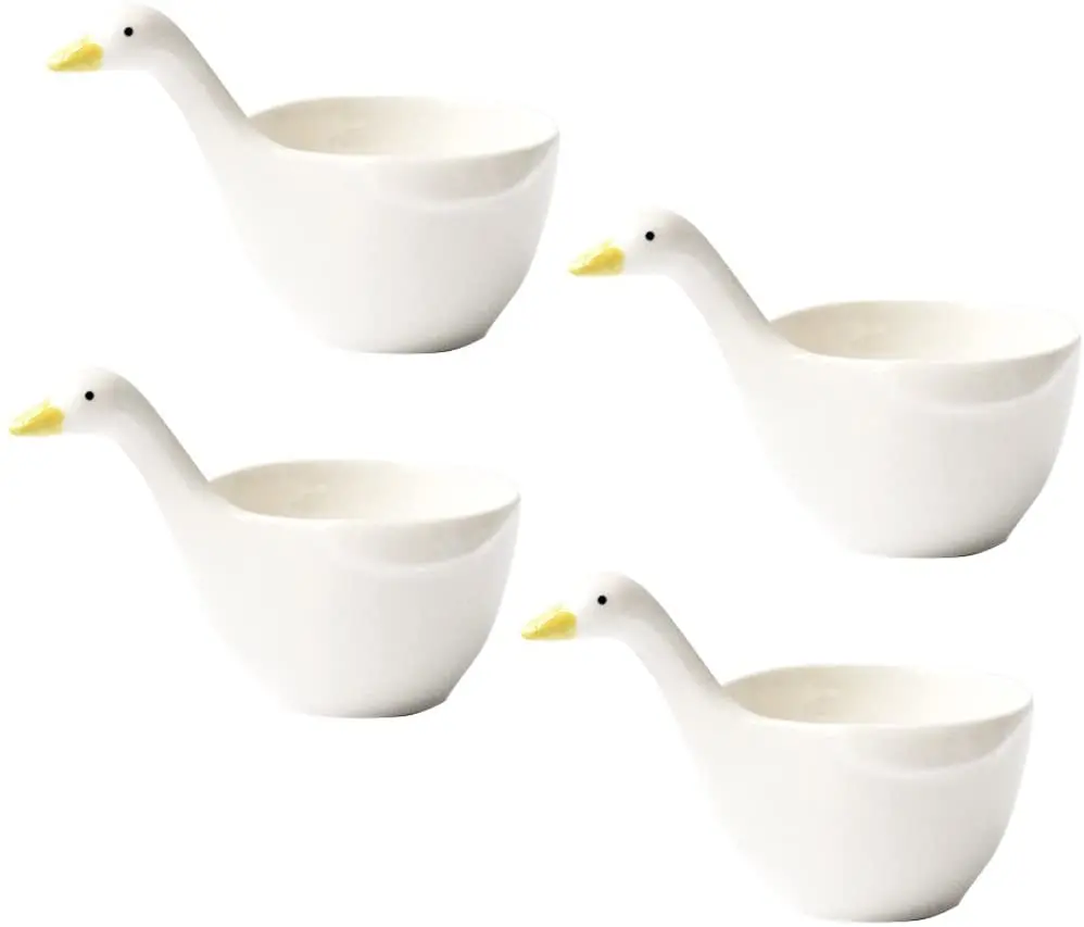 Customized hot sale new arrival luxury home decorative duck shaped ceramic fruit vase