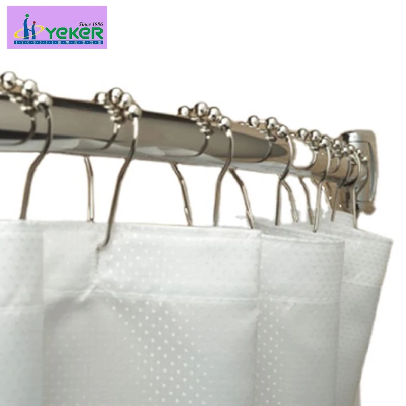 Customizable Shower Stall Bathroom Curtain Pole