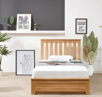  Высококачественная деревянная кровать в Корейском стиле прочная резиновая без встрясок только натуральное дерево с широким ящиком для хранения