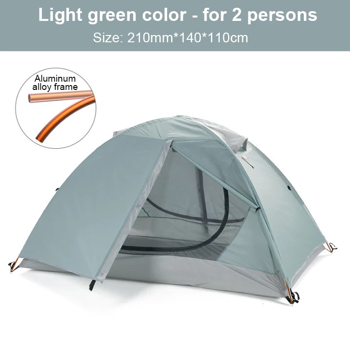 1- 2 Person Cheap Single Layer Instant Pop Up Camping Tent Up Double Layered