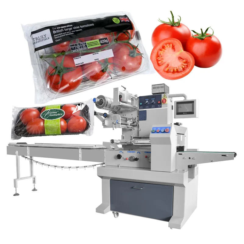 carrot fruit vegetable lettuce packing machine horizontal packing machine
