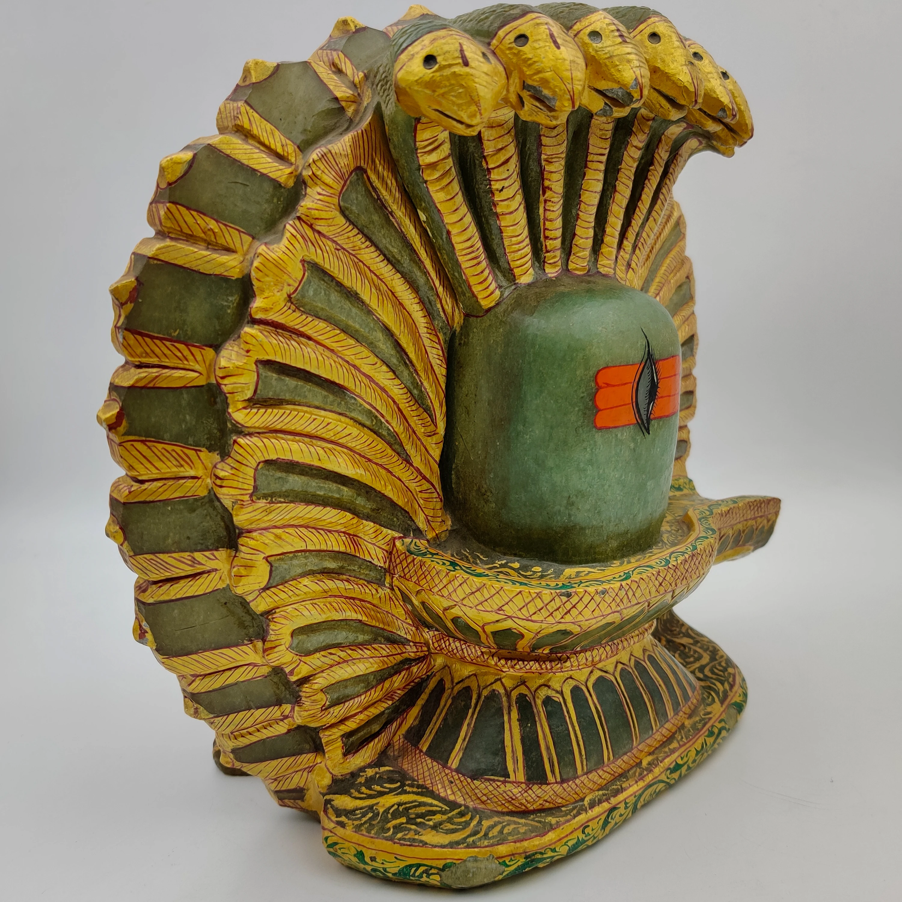 Aventurine Ganesh & Shiv Moorti statue for home decor and prayer