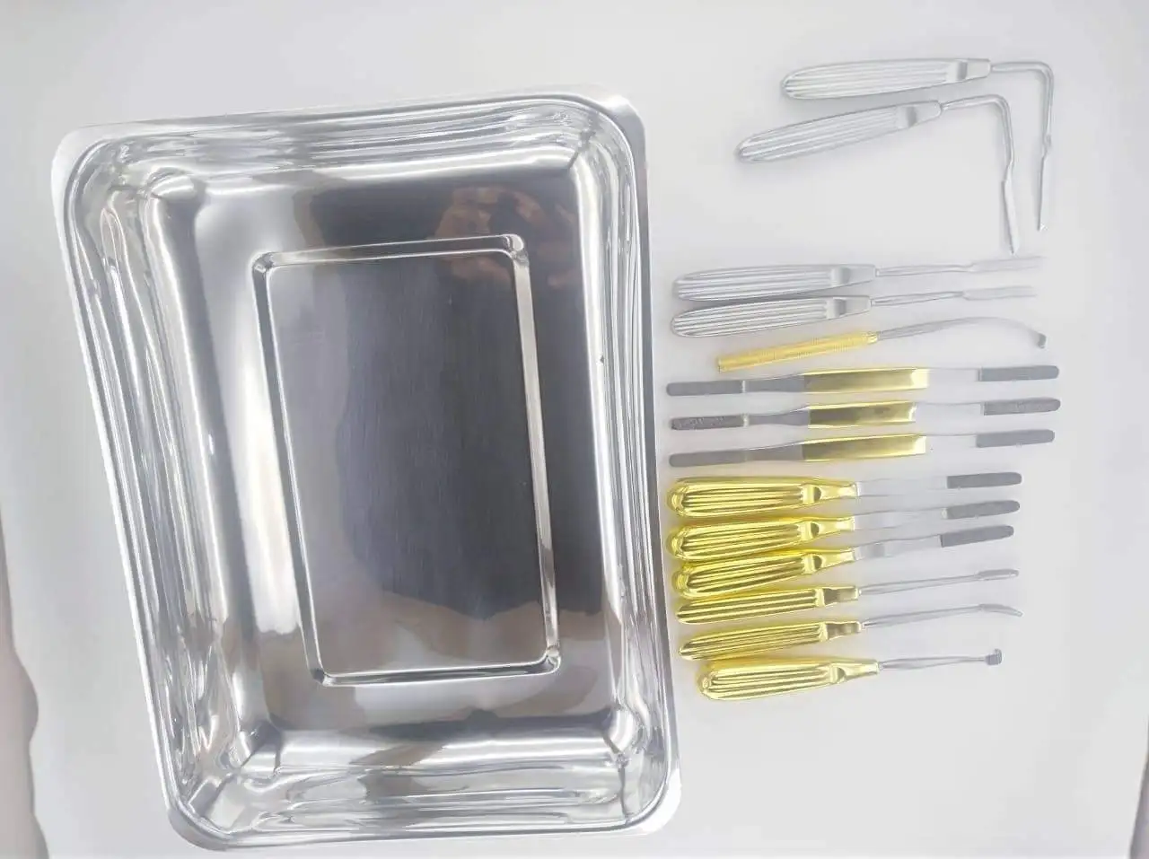 Face Lift Endoscopic Brow Lift Nasal Plastic Surgery Instruments 15 PCS