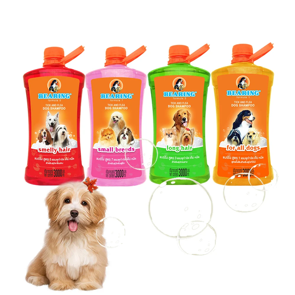No.1 Selling Dog Shampoo Bearing Tick and Flea High Quality Dog Shampoo 3000 ml. Suitable for All Breeds from Thailand