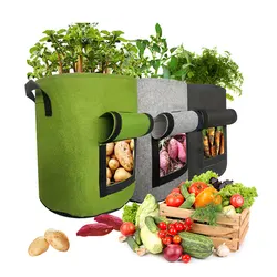 Высококачественные нетканые мешки для выращивания картофеля 4, 7, 10, 15 галлонов