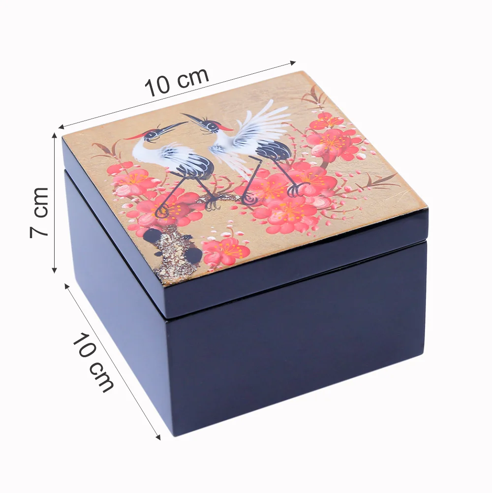 
Wood Storage Box for Small Gifts Lacquered Box Decorative Made in Vietnam Personalized Design 