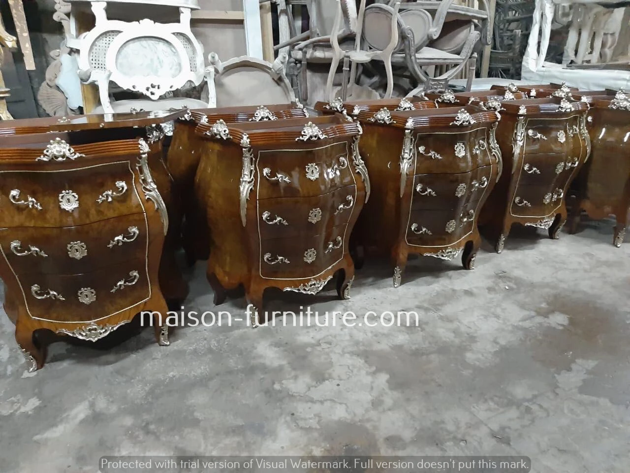 Manufacturers source sell well French bombe commode marquetry antique commode toilet commode Best choice