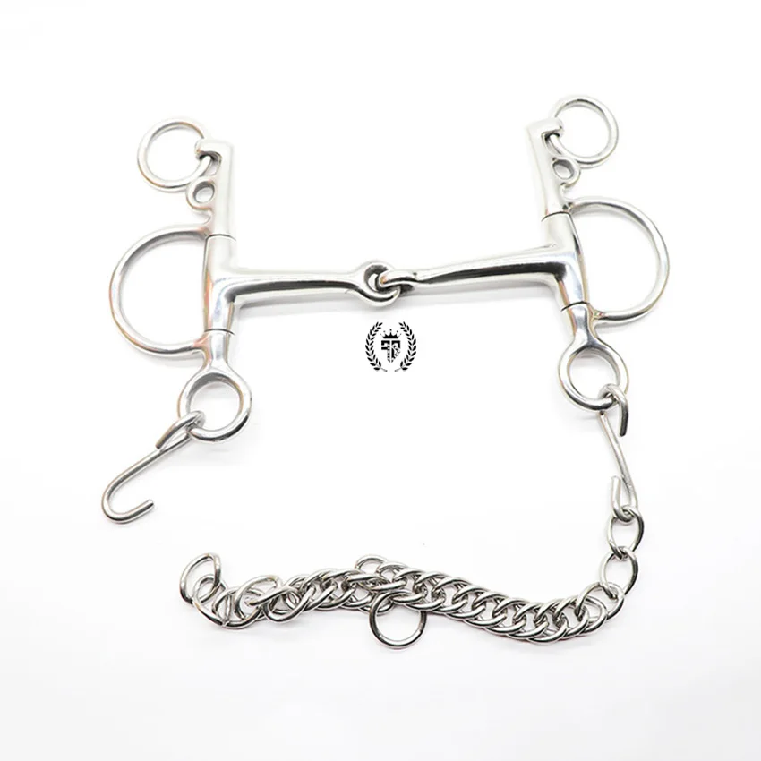 2021 Bit For Horses Loose Ring Double Joint & 2 Extra Links Convenient Very Useful For Equestrian