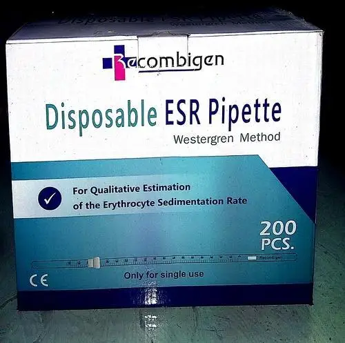 disposable westergren esr pipette