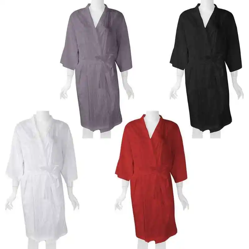 Hotel bathrobe Non-woven disposable bathrobe/ Kimono /Beauty Coat for spa massage sauna use MOQs 1020.2 pcs