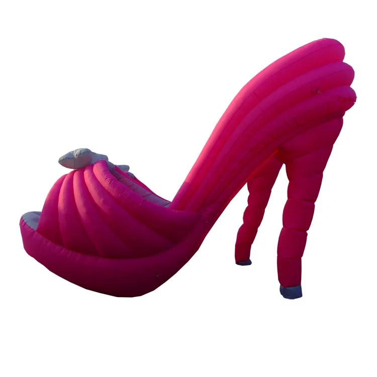 Advertising Inflatable Shoes Pink High Heel Shoes Inflatable For Advertising