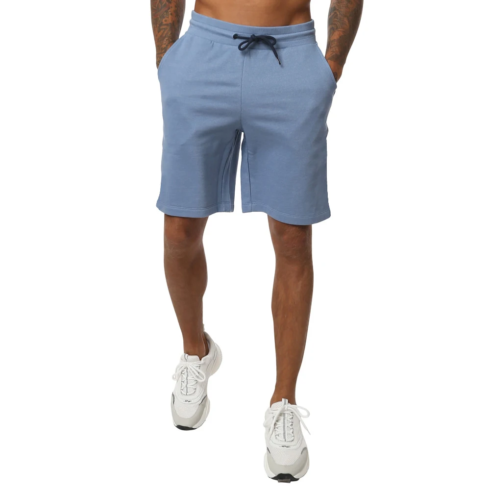 MENS CASUAL LOUNGE WEAR ESSENTIAL SWEAT SHORTS LONG DRAWSTRING SOFT COTTON PLAIN FLEECE SHORTS