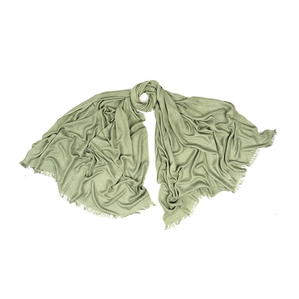 Twill Plain Design Solid Color 100% Organic Bamboo Vegan Scarves Other Luxurious Women Scarf At Good Price