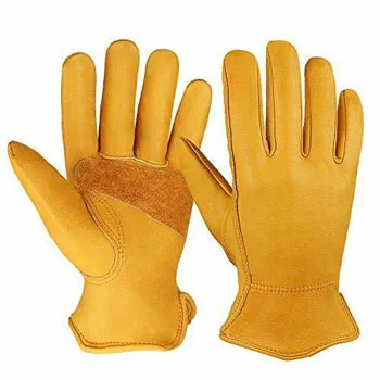 Leather Work heat resistant Labor Protection Hand Safety Gloves for Industrial Work Garden Construction Mechanics