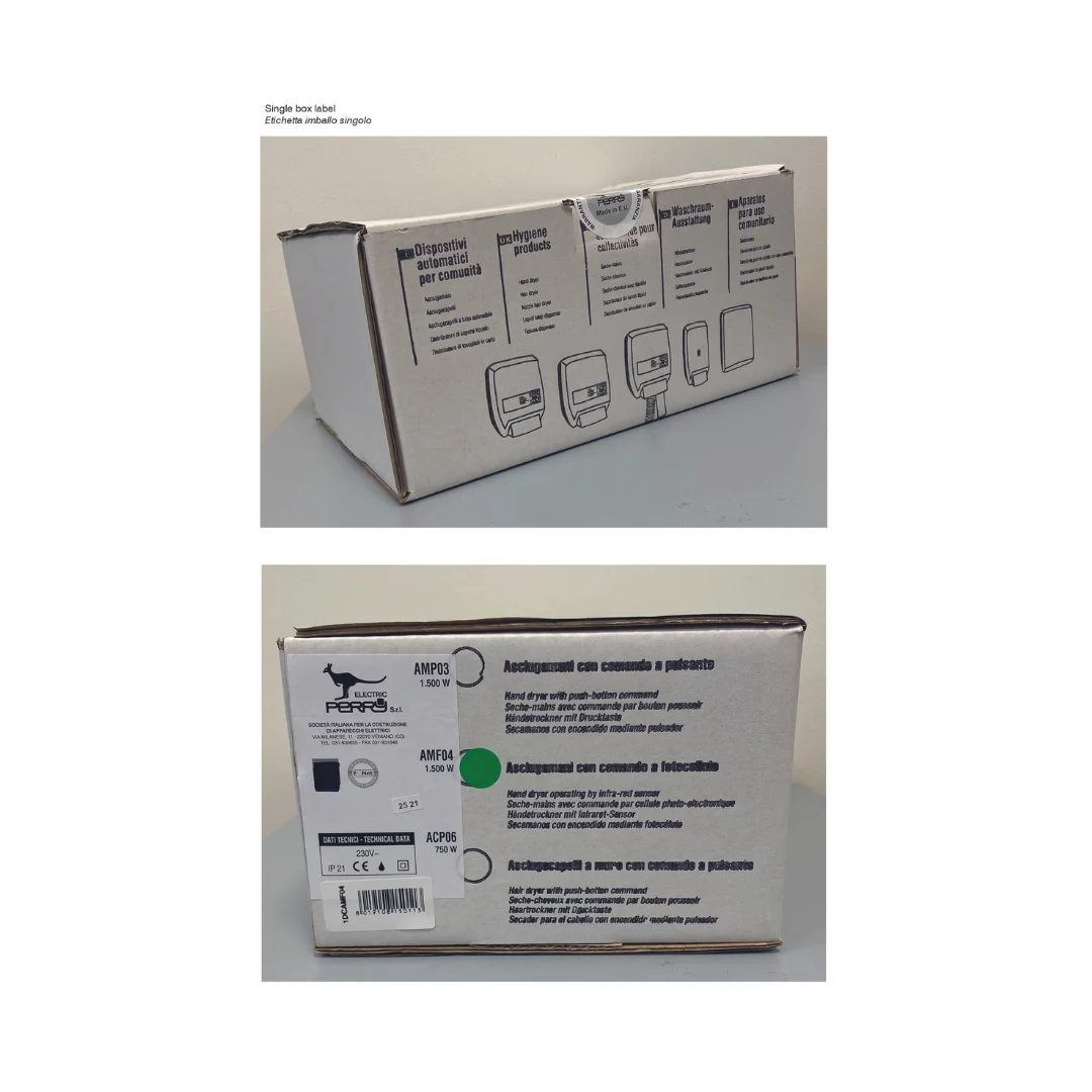 LATEST NEW PRODUCT MADE IN ITALY HAND DRYER WITH PHOTOCELL