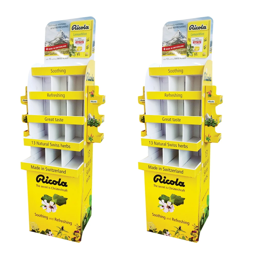 
 Картонный складной выставочный стенд для супермаркета  