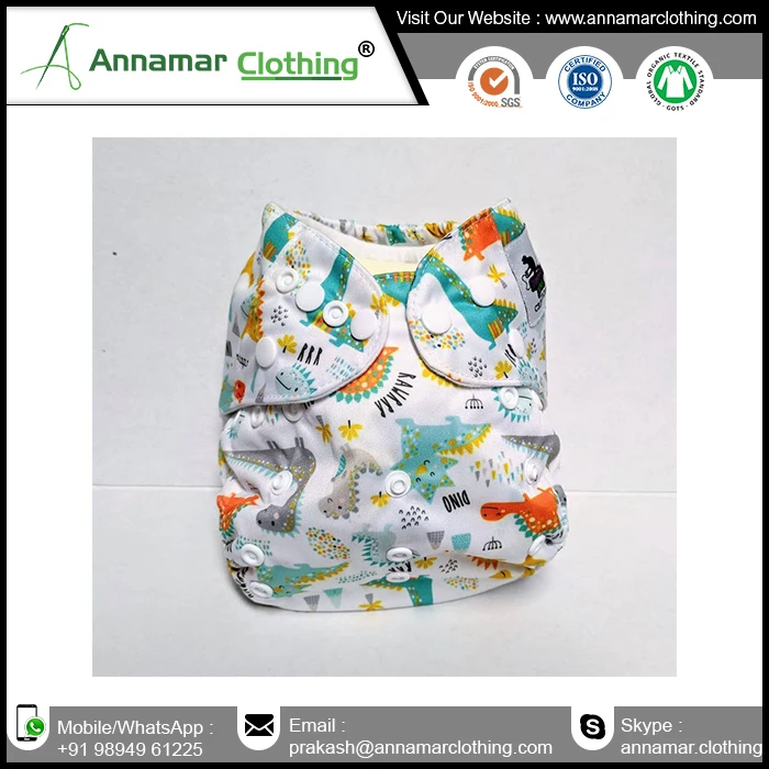 Organic Washable Custom Cloth Baby Diapers Baby Reusable Baby Cloth Diapers