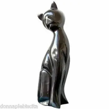 Elegant vintage Indian hand crafted  Polished Stone black  Marble cat statue Manufacturer and Suppliers highest quality India
