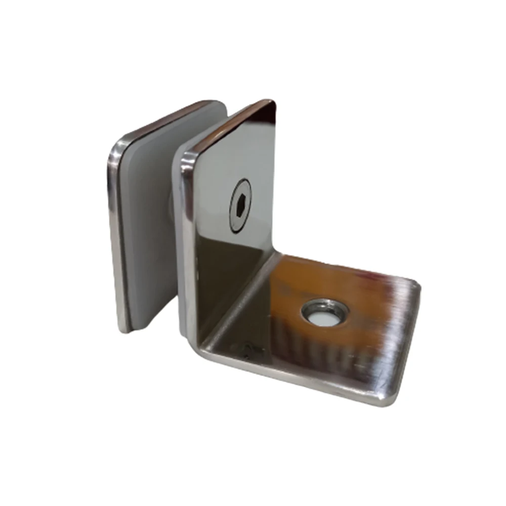 Bathroom Glass Accessory Shower Fitting - for Fixing Glass Folding / Hinge / Sliding Frameless Square Panel to Wall or Floor