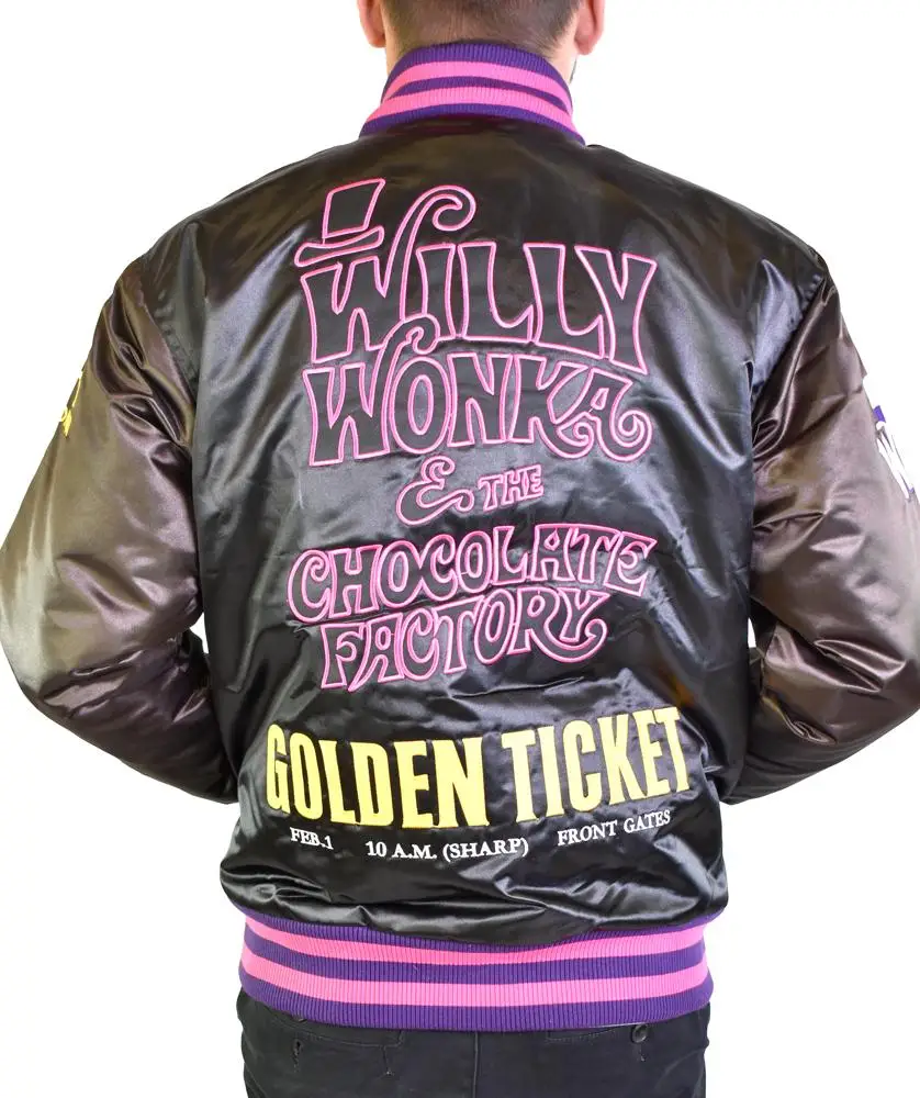 American Letterman Baseball College School Team Satin Bomber Jacket/Bulls Embroidered Jacket