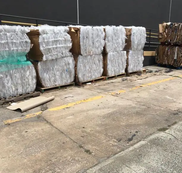 recycling waste plastic ldpe film scrap roll and lump and granule and pellet