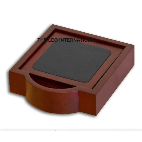 Decorative Coasters and Wood Material Printed Set of 4 for Tea Cups Coffee Mugs Water Glasses Cans 5x5x0.5 Inch