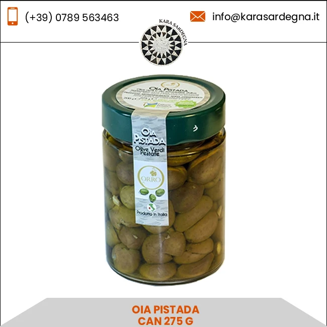 Oia Pistada Can 275 G Green Olive Tinned Food