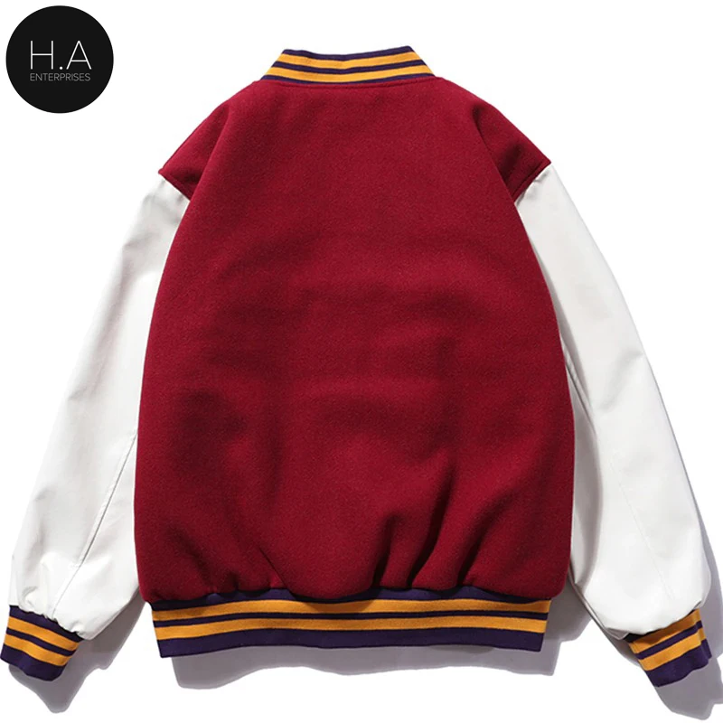 Hip Hop Baseball jacket Mens Letters Embroidery Patchwork Color Block College Jackets Mens Bomber Varsity Jacket women