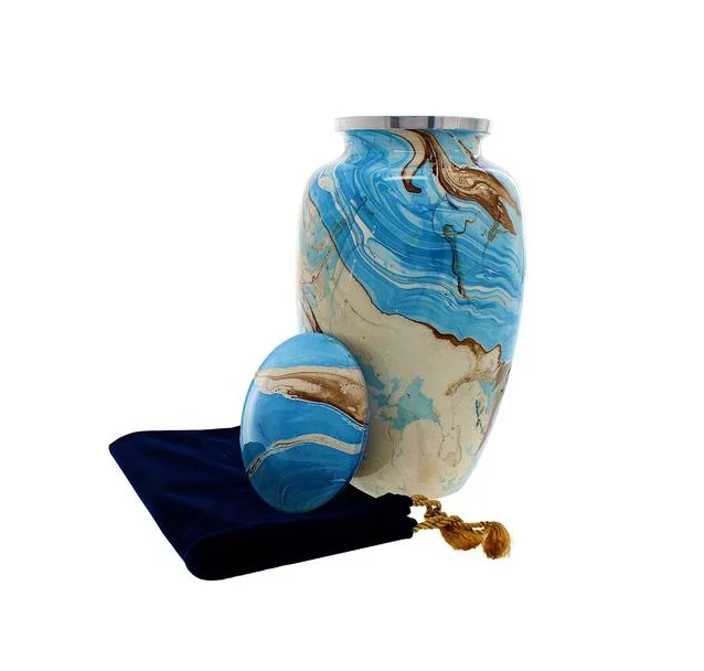 Хит продаж урна для кремации взрослых уникальная погребальная производитель из Индии