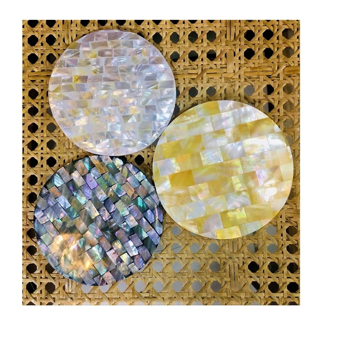 Indian Handicraft Wooden Resin Mats & Pads New Production Cheap Price High Quality Home Decoration Resin & Wood Joint Coaster