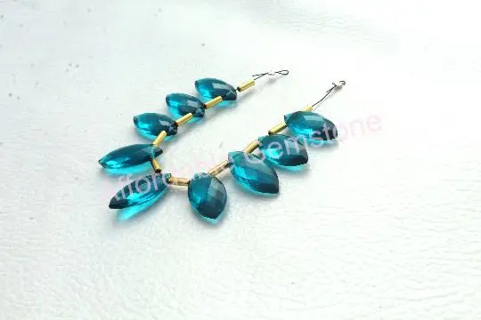 Neon apatite quartz marquise shape gemstone polished stone faceted beads handmade gems wholesale stone good quality stones